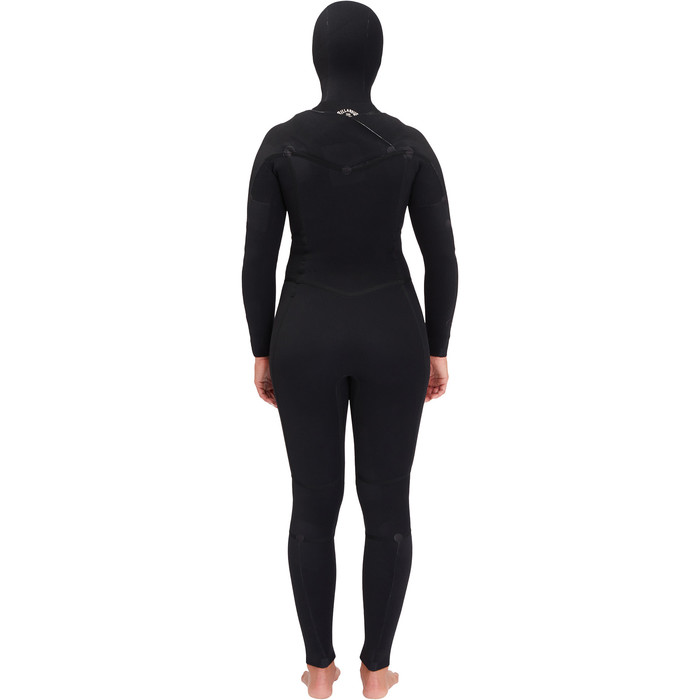 2022 Billabong Womens Salty Dayz 4/3mm Chest Zip Hooded Wetsuit F44F11 - Jungle night